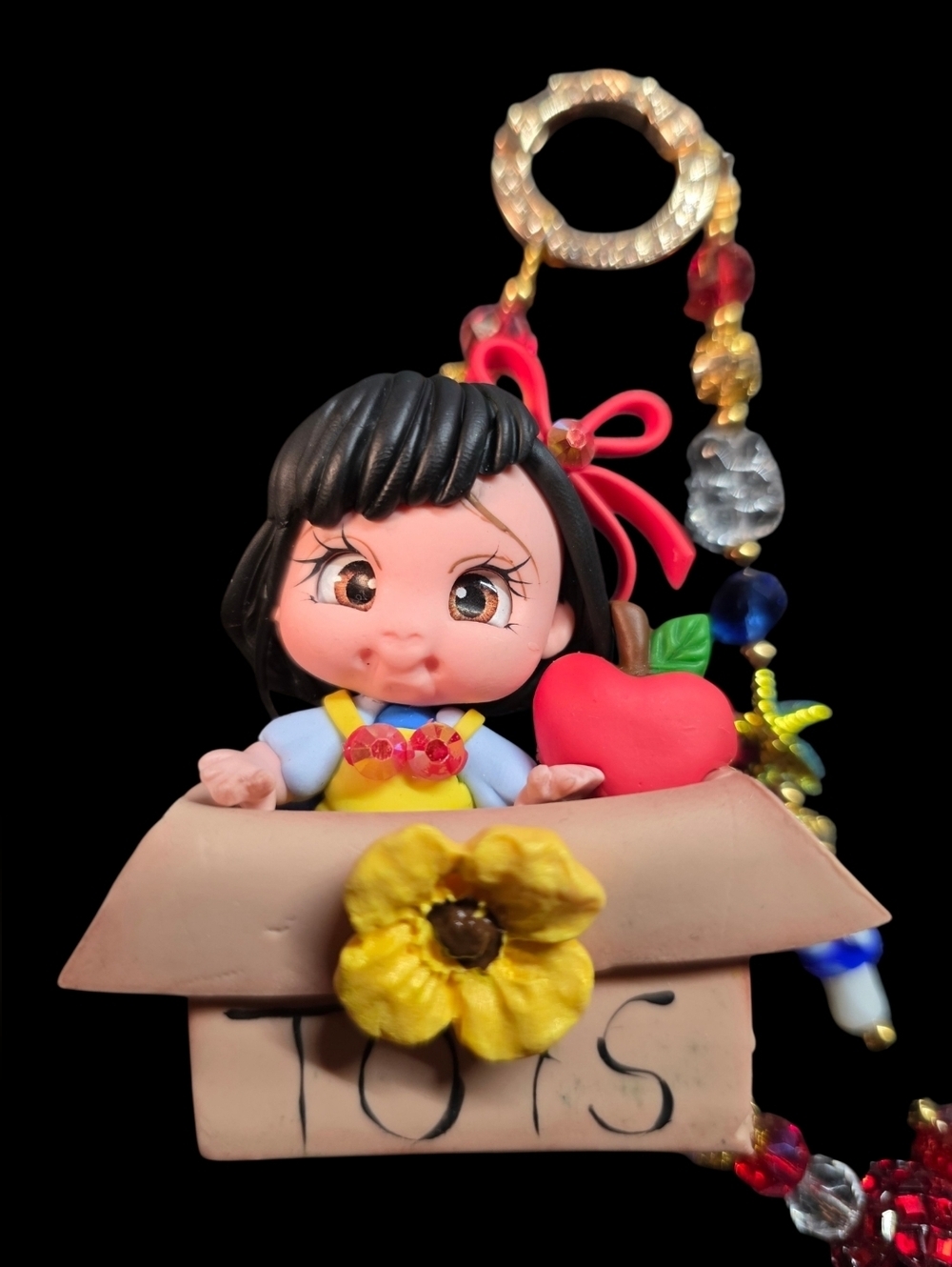 Custom Made "Lil' Princess" Snow White Luxury Bag Charm - Picture 2 of 3